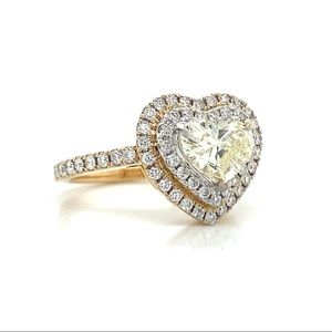 Designs 18K Double Halo Diamond Ring 💍❤️